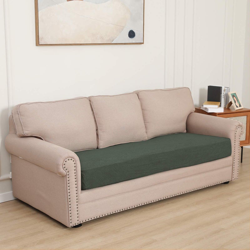 Easy-Going Stretch Cushion Cover Sofa Cushion Furniture Protector Sofa Seat Sofa slipcover Sofa Cover Soft Flexibility with Elastic Bottom(Oversized Sofa Cushion,Olive Green) - Image 2